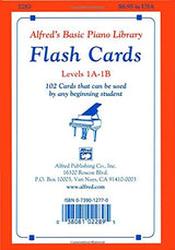 Alfred's Basic Piano Library Flash Cards, Bk 1A & 1B: 102 Cards That Can Be Used by Any Beginning Student, Flash Cards